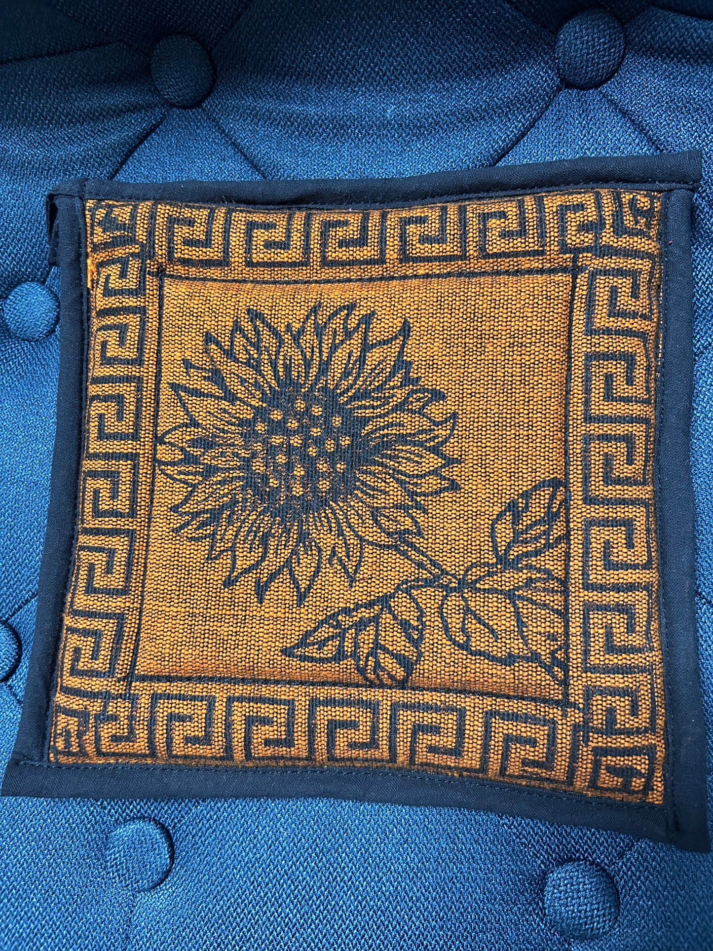 Pot holder: Blockprint Cotton