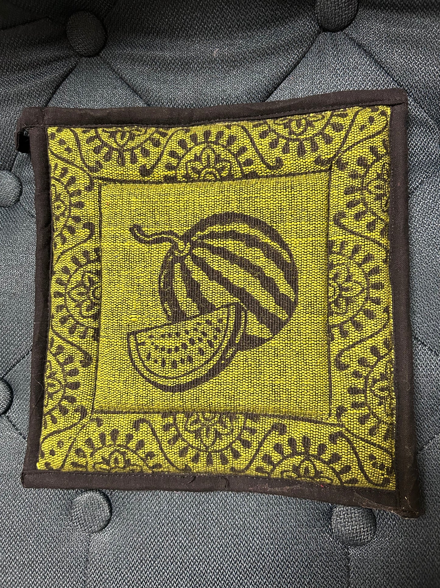 Pot holder: Blockprint Cotton