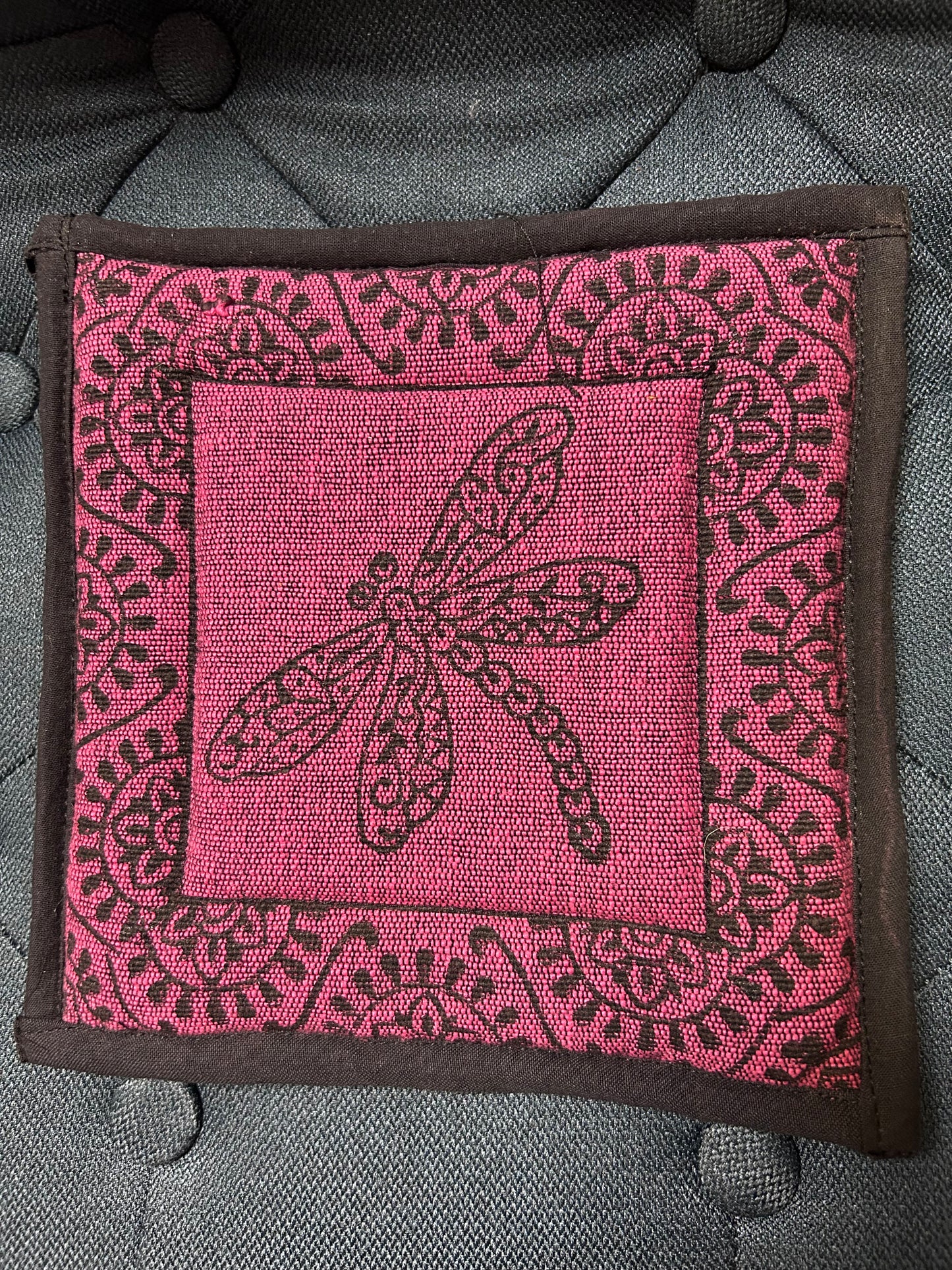 Pot holder: Blockprint Cotton