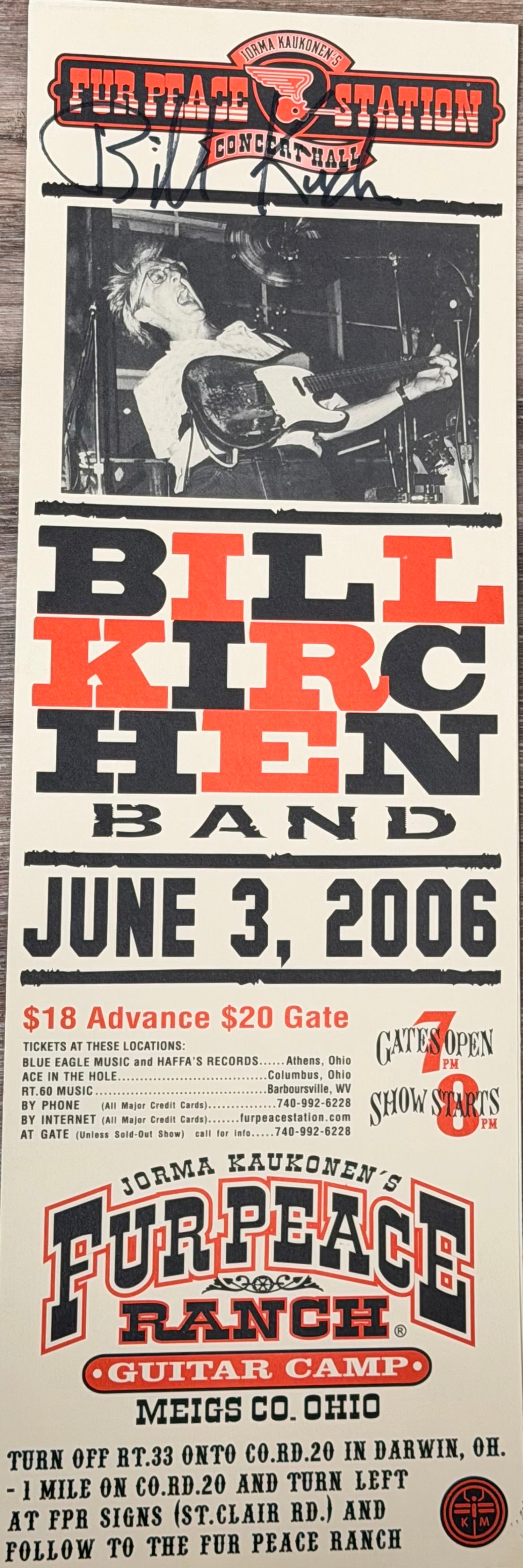 FPS - 06/03/2006 Bill Kirchen Band (SIGNED)