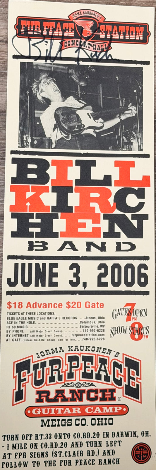 FPS - 06/03/2006 Bill Kirchen Band (SIGNED)