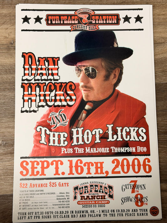 FPS - 09/16/2006 Dan Hicks & The Hot Licks (UNSIGNED)