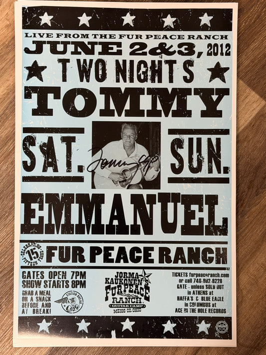 FPS - 06/02/2012 & 06/03/2012 Tommy Emmanuel (SIGNED)