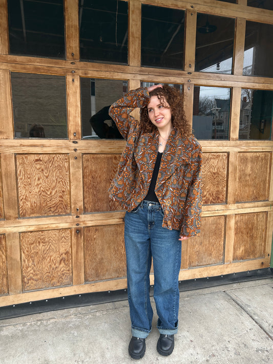 Jacket: Velvet Printed Free Size (Three Designs)