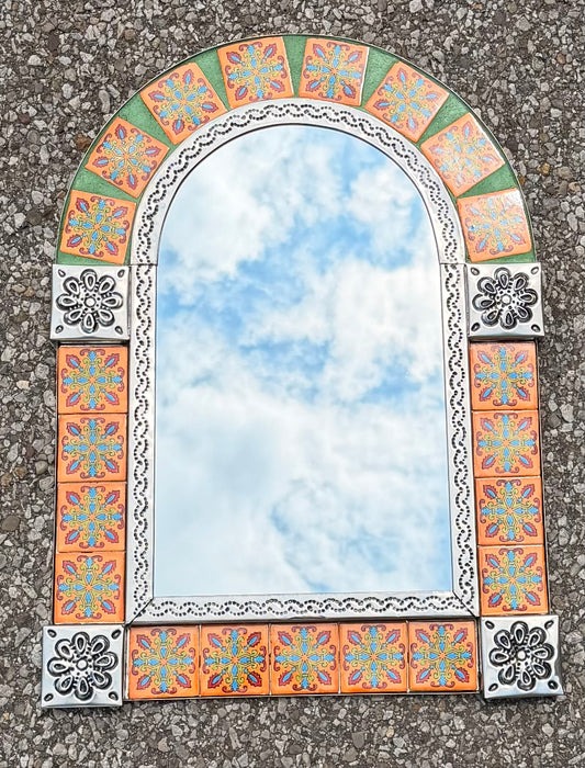 Mirror: Tin & Tile Arch