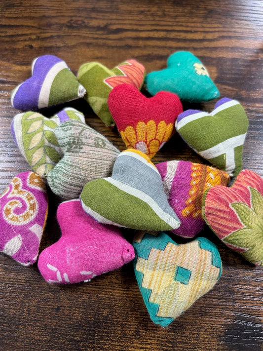 Cotton Pocket Hearts