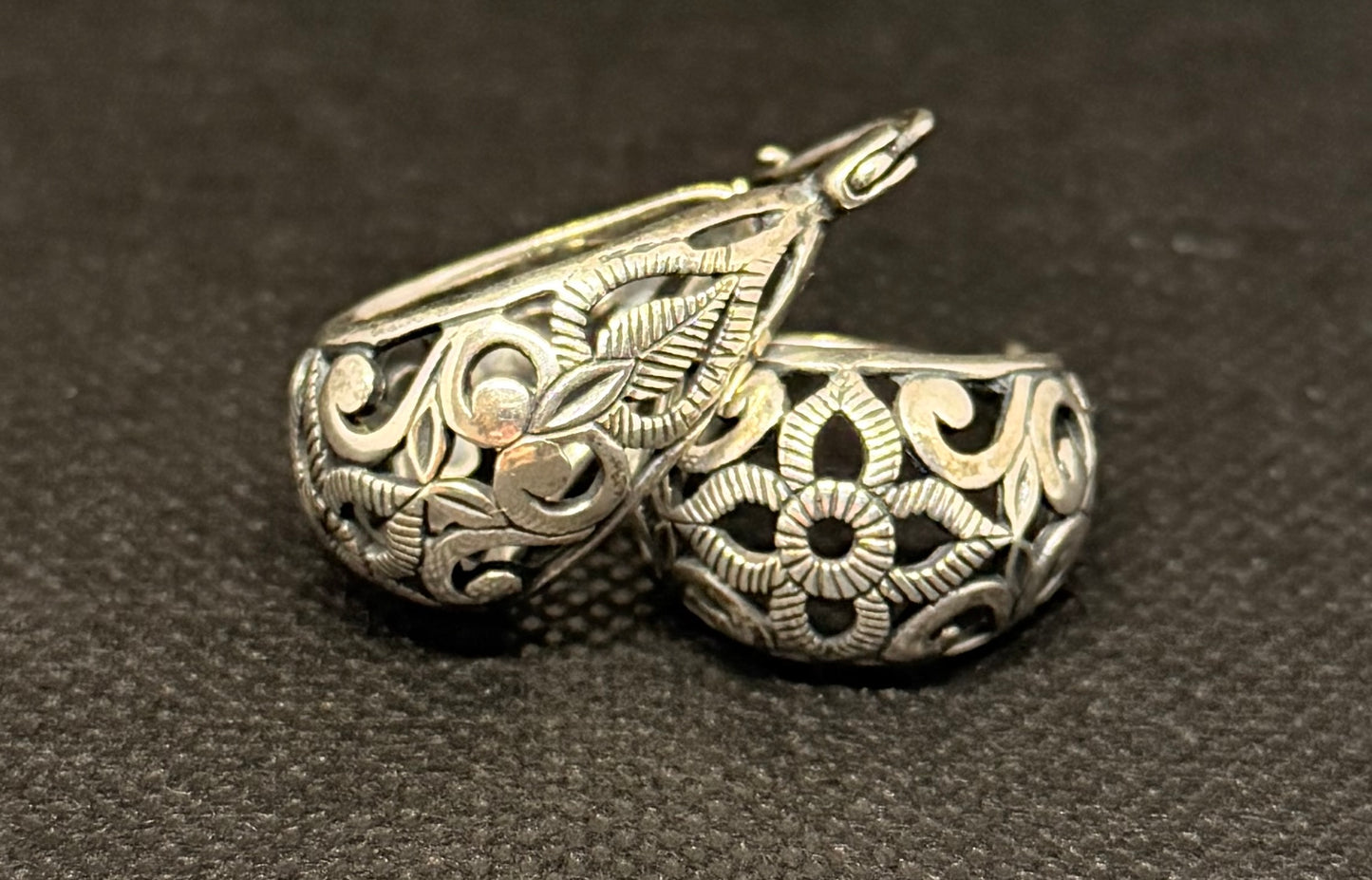 Earrings: Silpada Filigree Hoops (Second Chances)