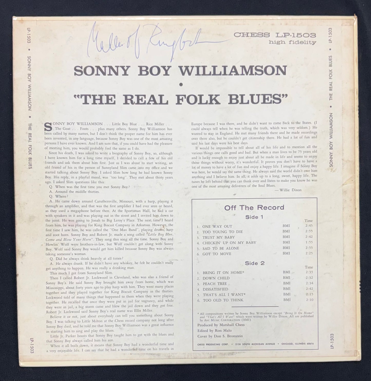 Williamson, Sonny Boy - Real Folk Blues (JK)