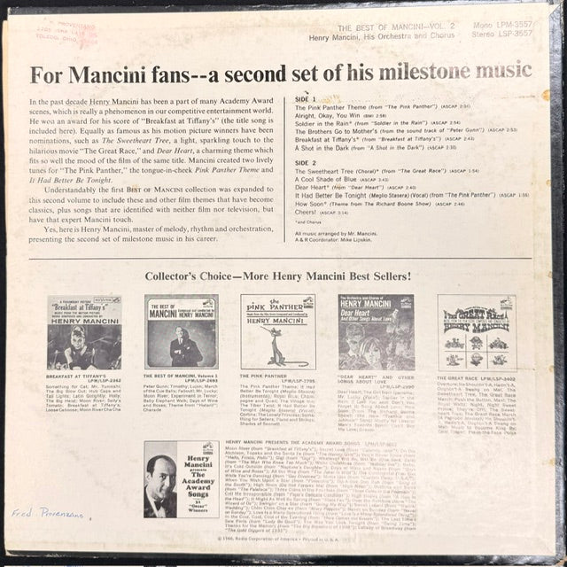 Mancini, Henry - Mancini Volume 2 (JH)