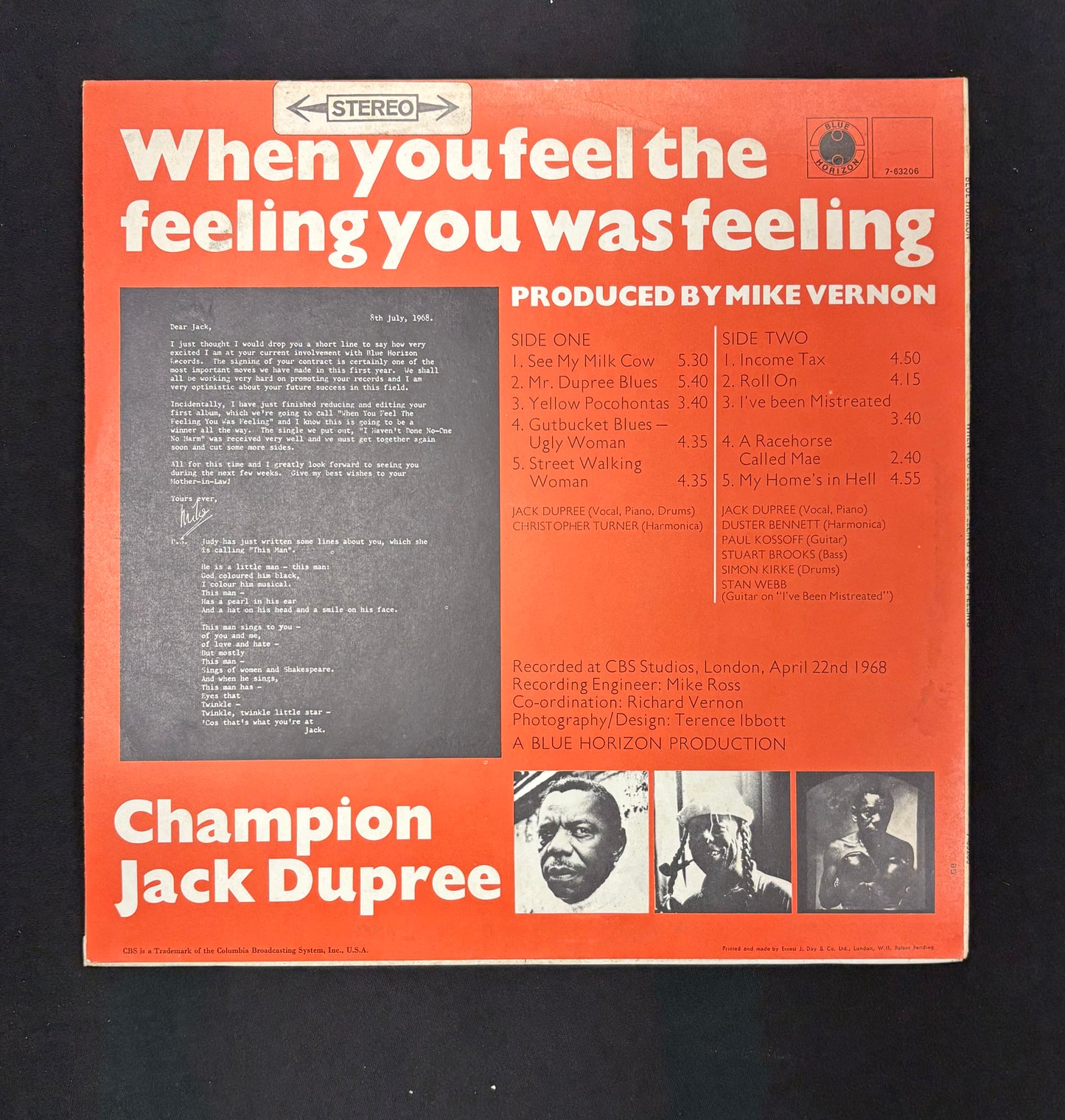 Champion Jack Dupree - When You Have That Feeling (JK)