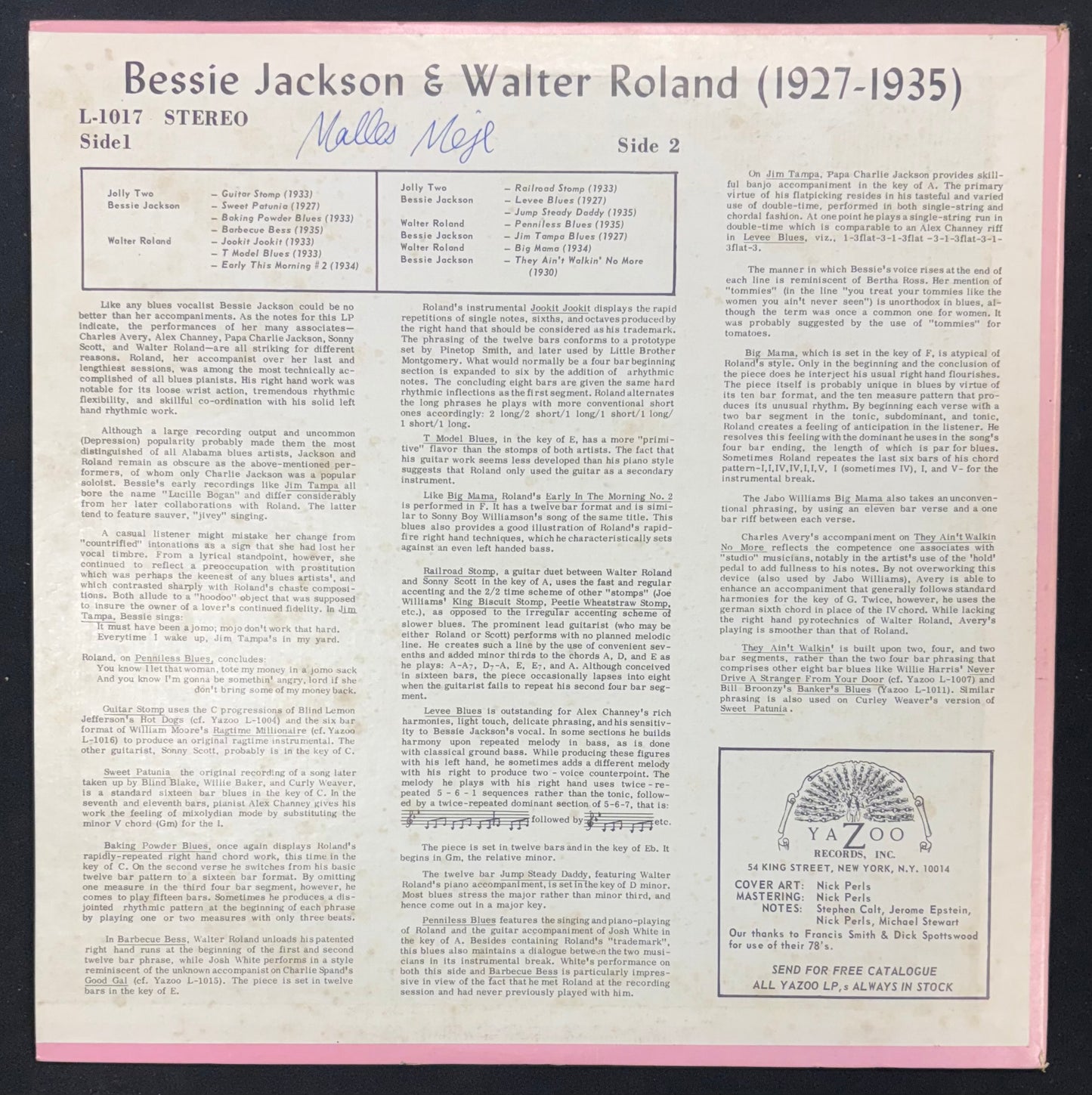 Compilation - Bessie Jackson & Walter Roland (JK)