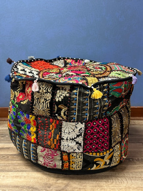 Pouf: Indian Pouf Footstool (Various colors)