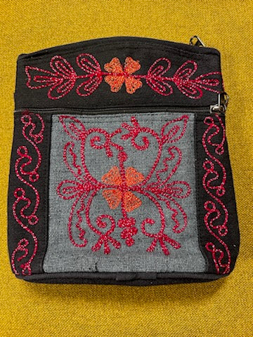 Bag: Embroidered Passport Bag