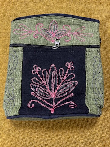 Bag: Embroidered Passport Bag