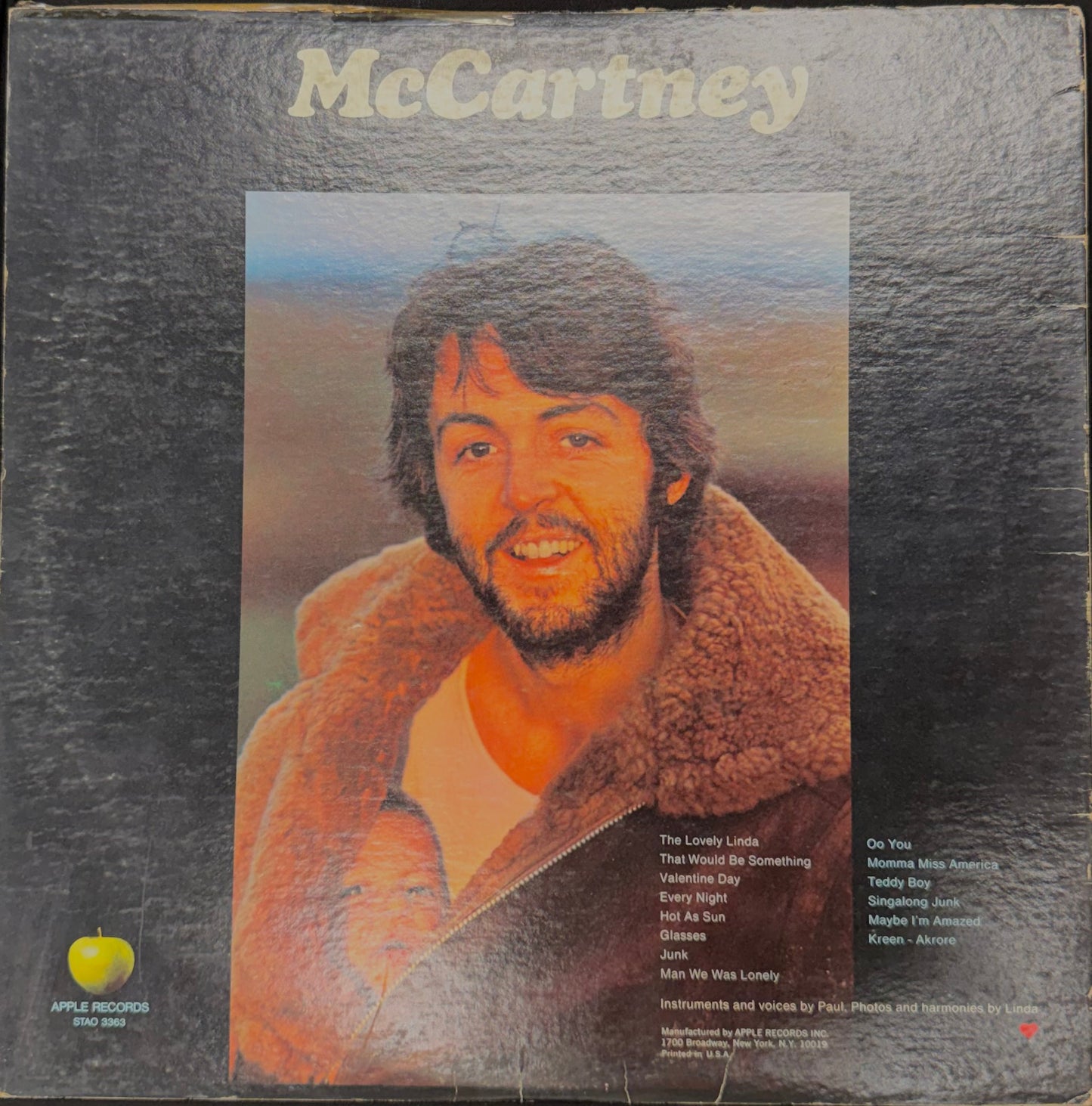 McCartney, Paul - McCartney (JH)