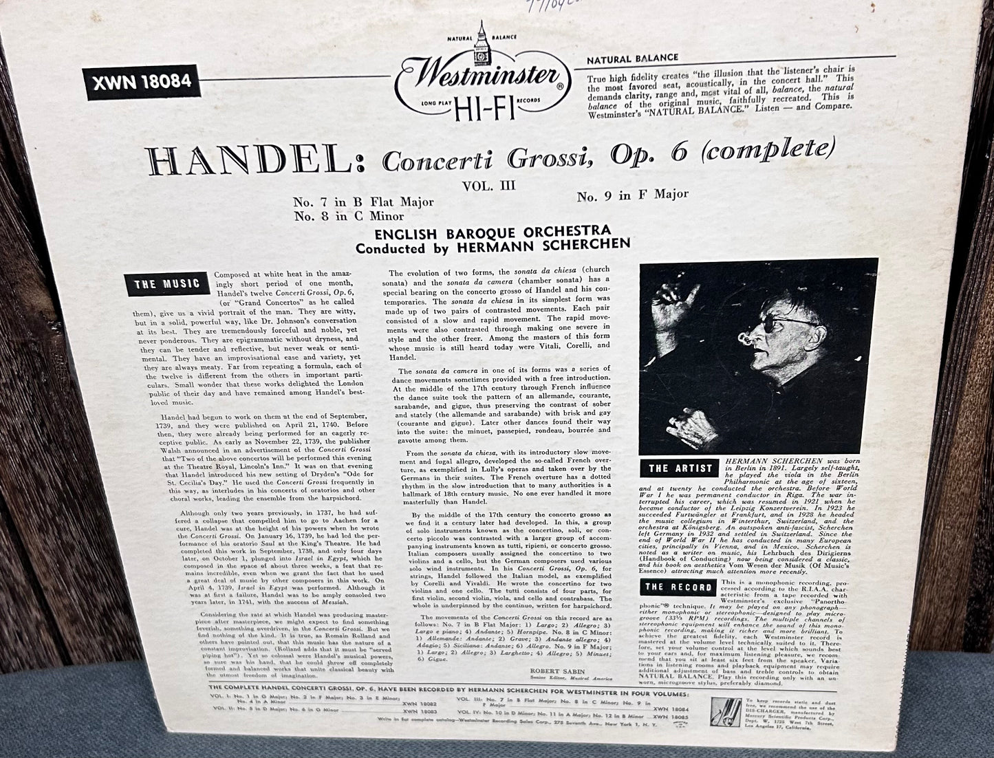 English Baroque Orchestra -  Handel - Concerti Grossi Opus 6 Complete - (JK)
