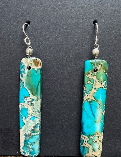 Earrings: Sea Sediment Jasper