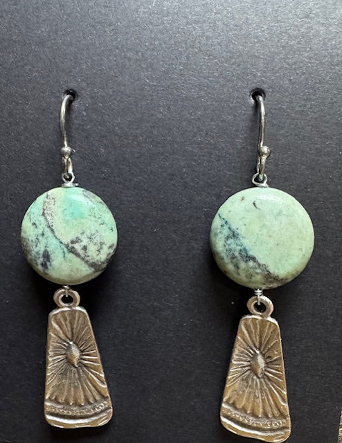 Earrings: Sea Sediment Jasper