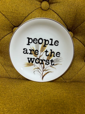 Plates: Upcycled Decorative Plates (Various Sizes/Sayings)