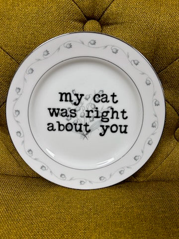 Plates: Upcycled Decorative Plates (Various Sizes/Sayings)