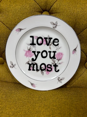 Plates: Upcycled Decorative Plates (Various Sizes/Sayings)