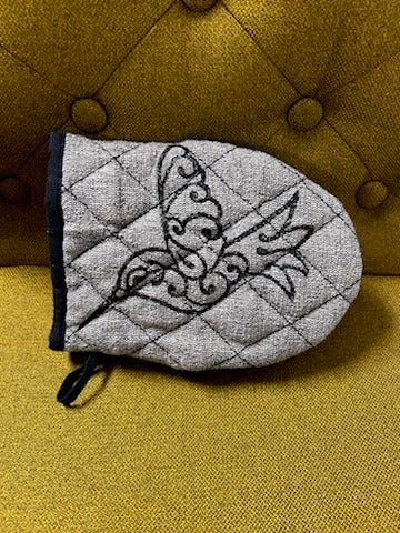 Oven Mitt (Small): Block Print