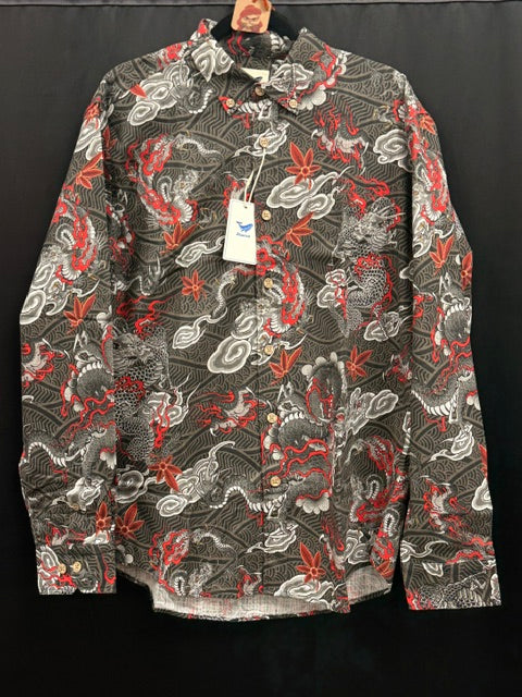Button-Up Shirt: Men's Long Sleeve Shirt: (Various Designs)
