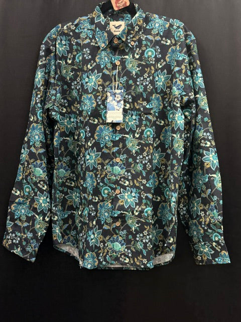 Button-Up Shirt: Men's Long Sleeve Shirt: (Various Designs)