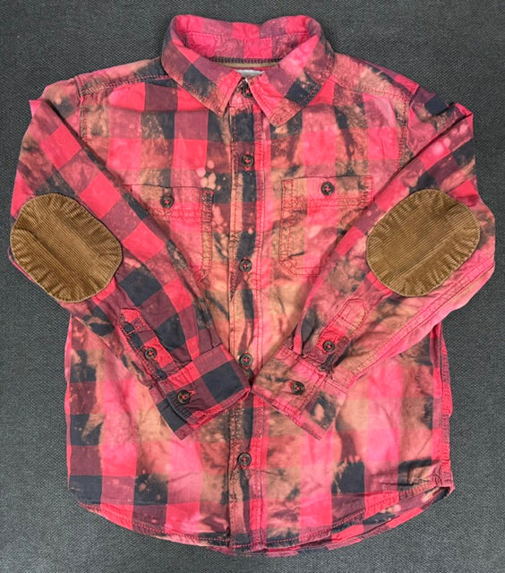 Flannels: Upcycled/Bleached Kids'