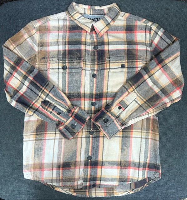Flannels: Upcycled/Bleached Kids'