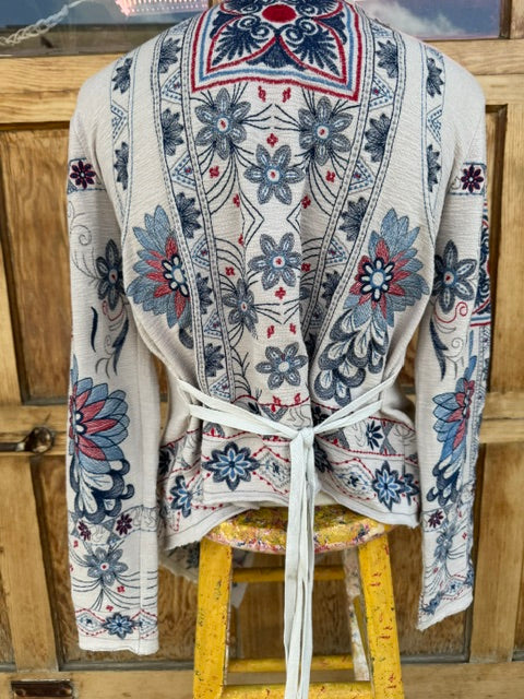 Wrap: Open-front knit cardigan by Sundance (Second Chances)