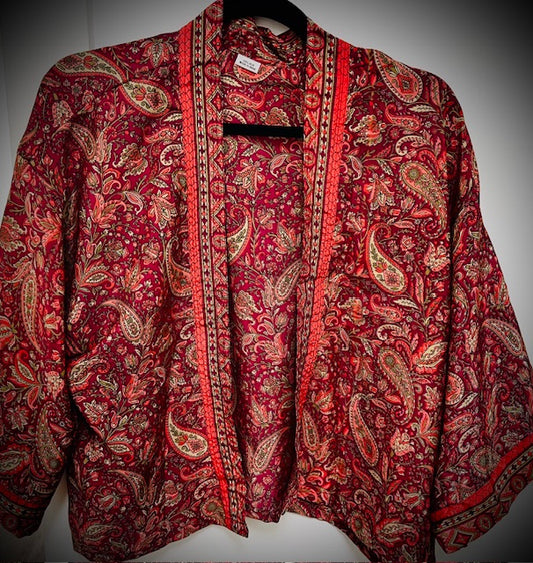 Kimono Jacket: Silk (Various Colors/Designs)