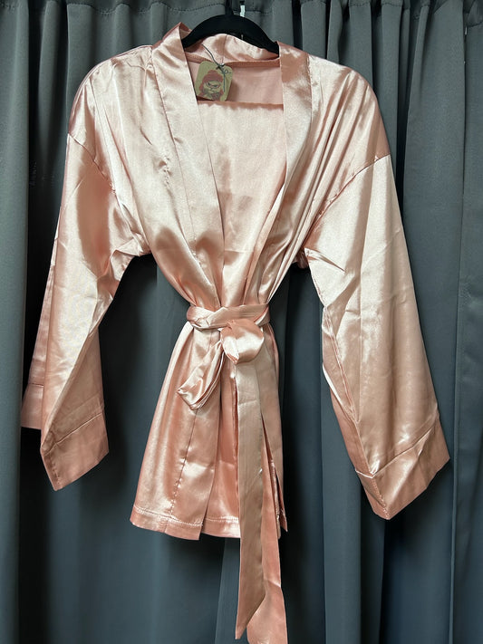 Robe and Pants Set - Satin (Two Colors)
