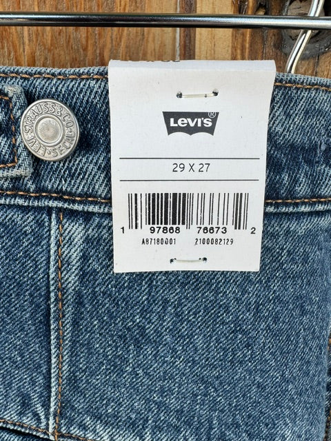 Denim: Levi's Ribcage Straight Ankle Denim. Women's Size 29 x 27