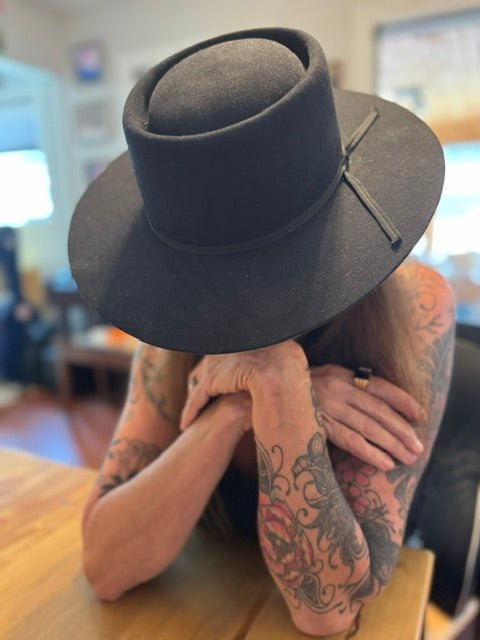 Hat: Vintage Flat Top AzTex Hat Company Hat /10 x Beaver/Pre-loved