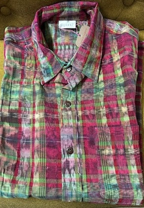 Button-Up Shirt: Guatemalan Handwoven (Short Sleeve)