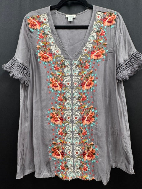Blouse: Sundance Silk and Embroidered Tunic