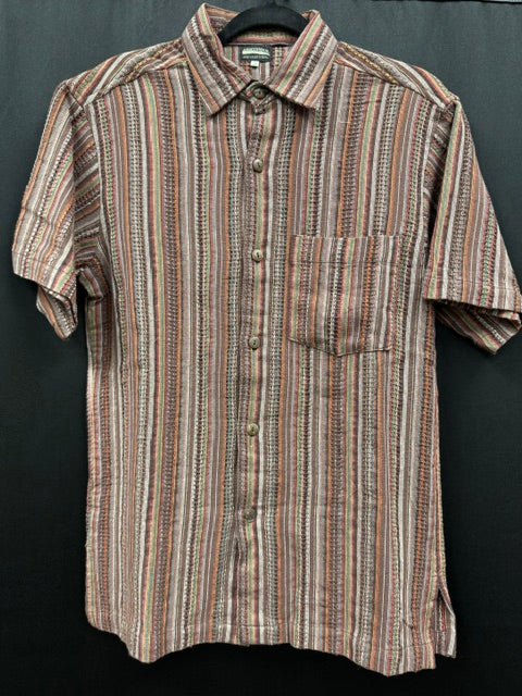 Button-Up Shirt: Textured Nepali (Short Sleeve)
