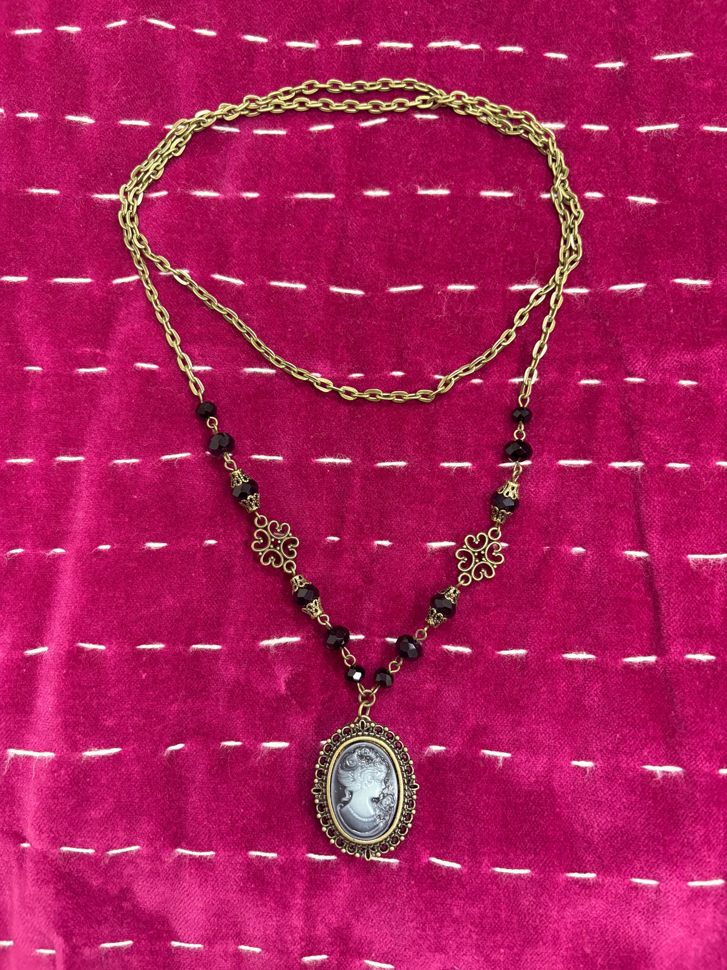 Pocket Watch: Black Stones Madam