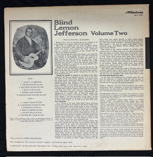 Jefferson, Blind Lemon - Blind Lemon Jefferson Volume Two  (JK)