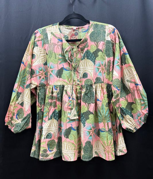 Blouse: 100% Cotton Indian Floral
