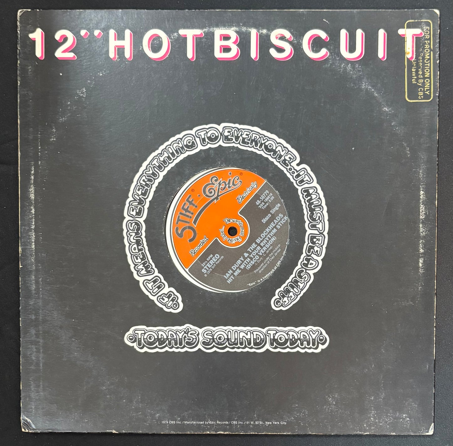 Dury, Ian - Ian Dury and The Blockheads  - Hit Me With Your Rhythm Stick  (JH)