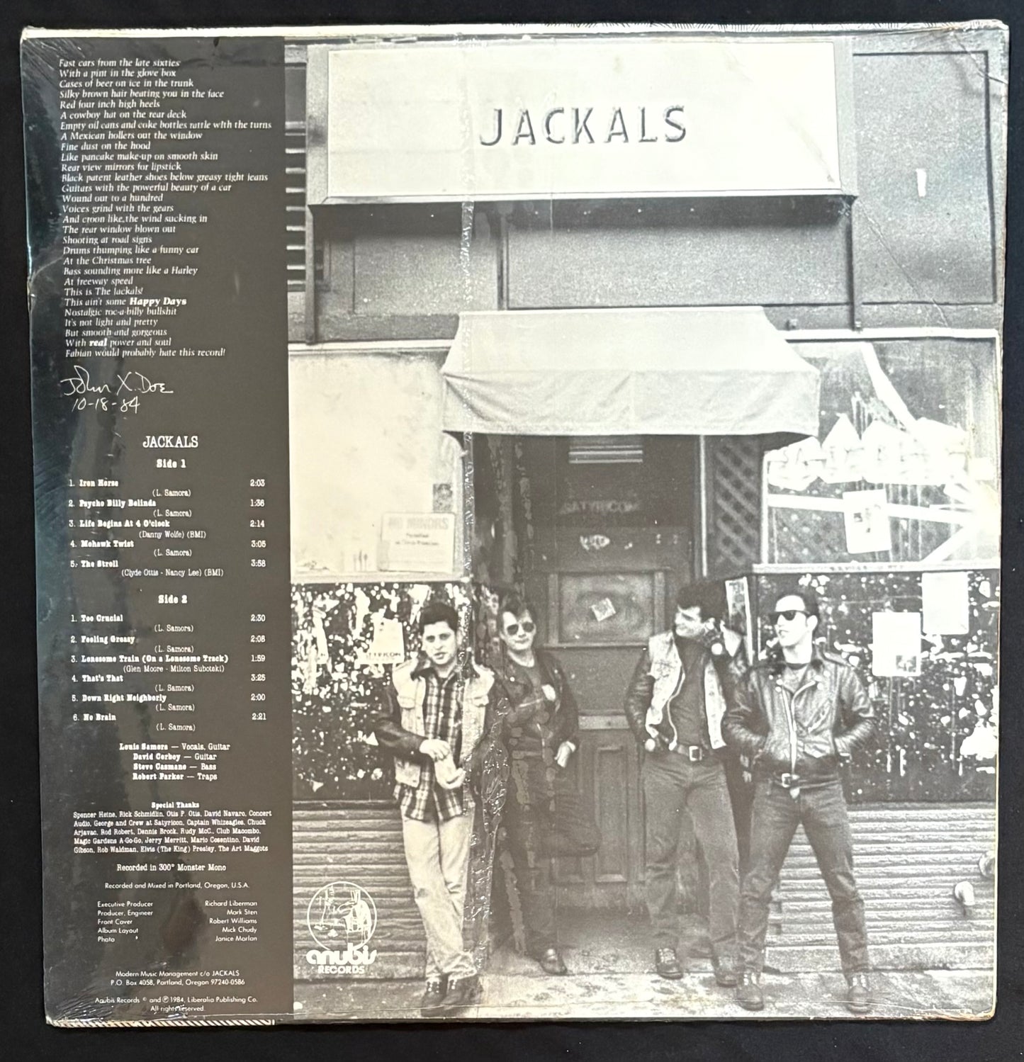 Jackals - Eponymous (JK)