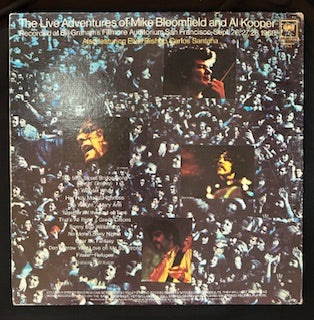 Bloomfield, Mike; Kooper, Al - The Live Adventures of Mike Bloomfield and Al Kooper Recorded at Bill Graham’s Fillmore Auditorium, San Francisco, Sept. 26-28, 1968. (JH)