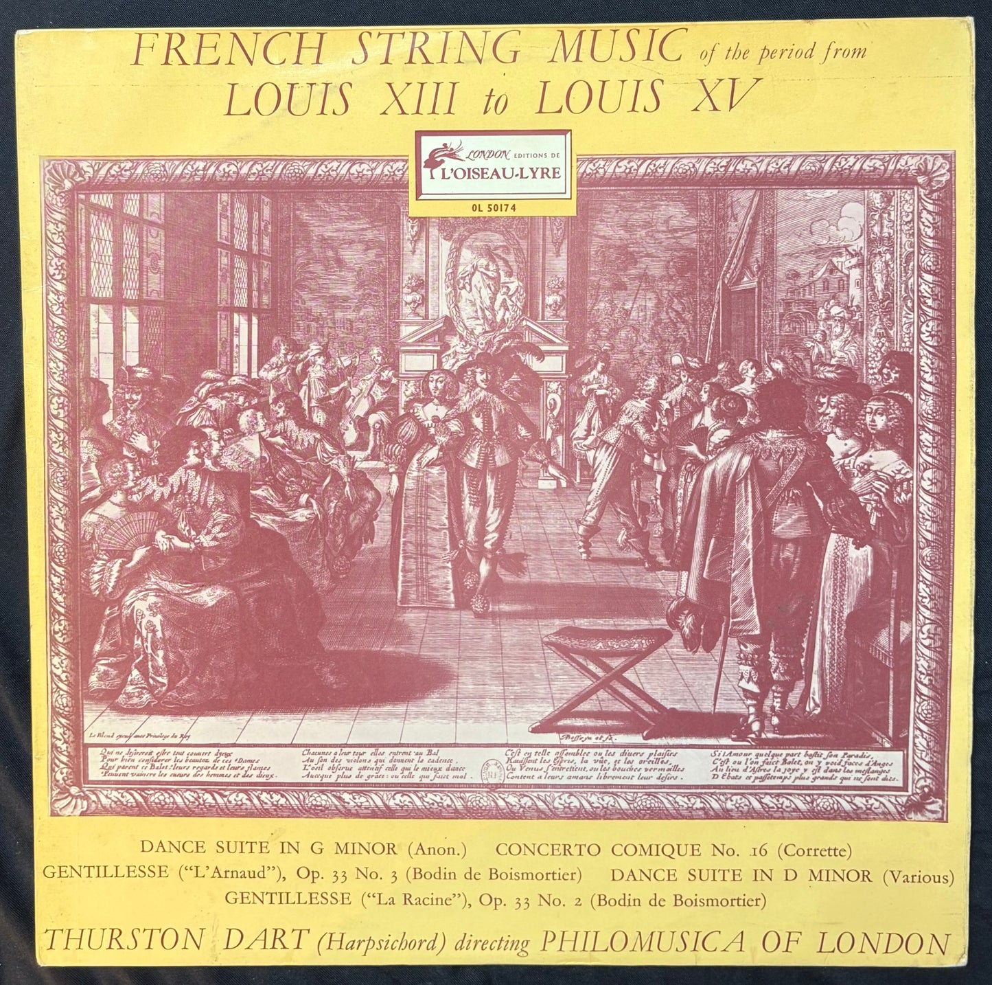 International: Thurston Dart, Philomusica Of London – French String Music Louis XIII To Louis XV (JK)