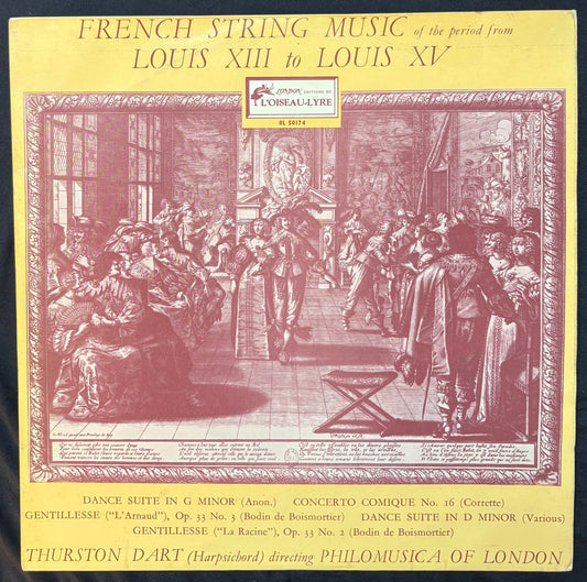 International: Thurston Dart, Philomusica Of London – French String Music Louis XIII To Louis XV (JK)