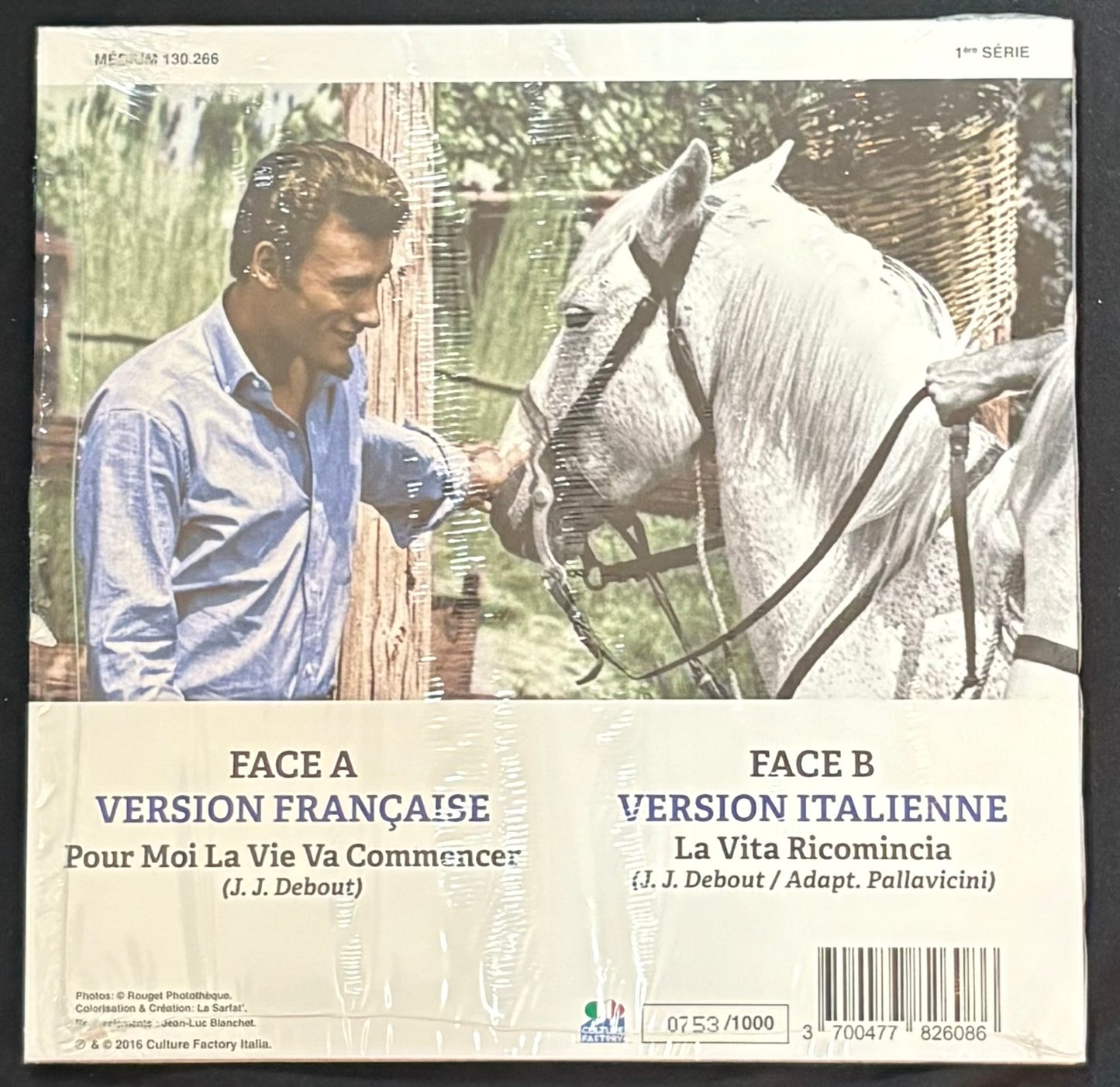 International: 7”  Hallyday, Johnny  - Pour Moi La Vie Va Commencer La Vita Ricomincia (JK)