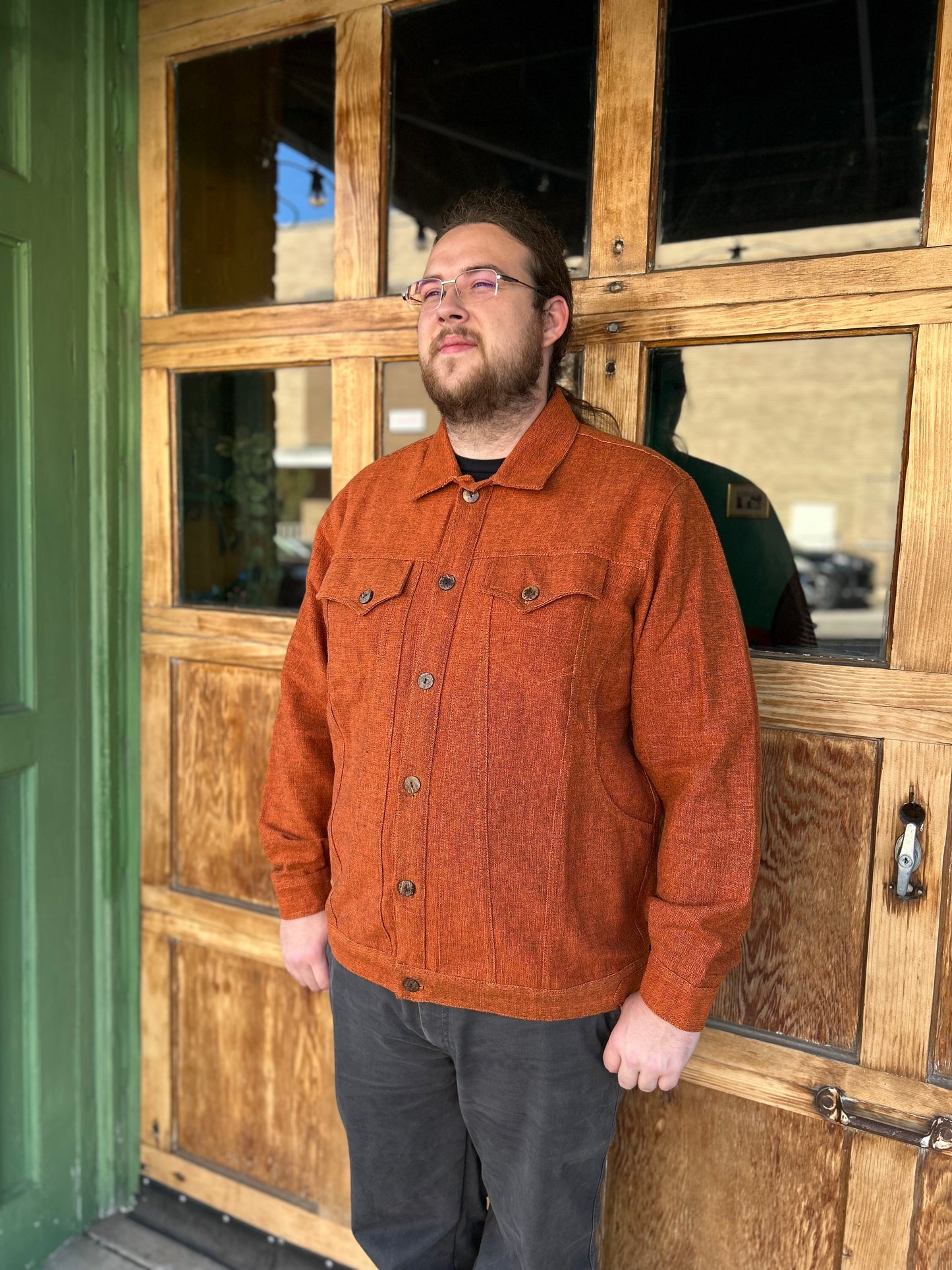 Jacket: Men's Heavy Cotton with Pockets (Three Colors)