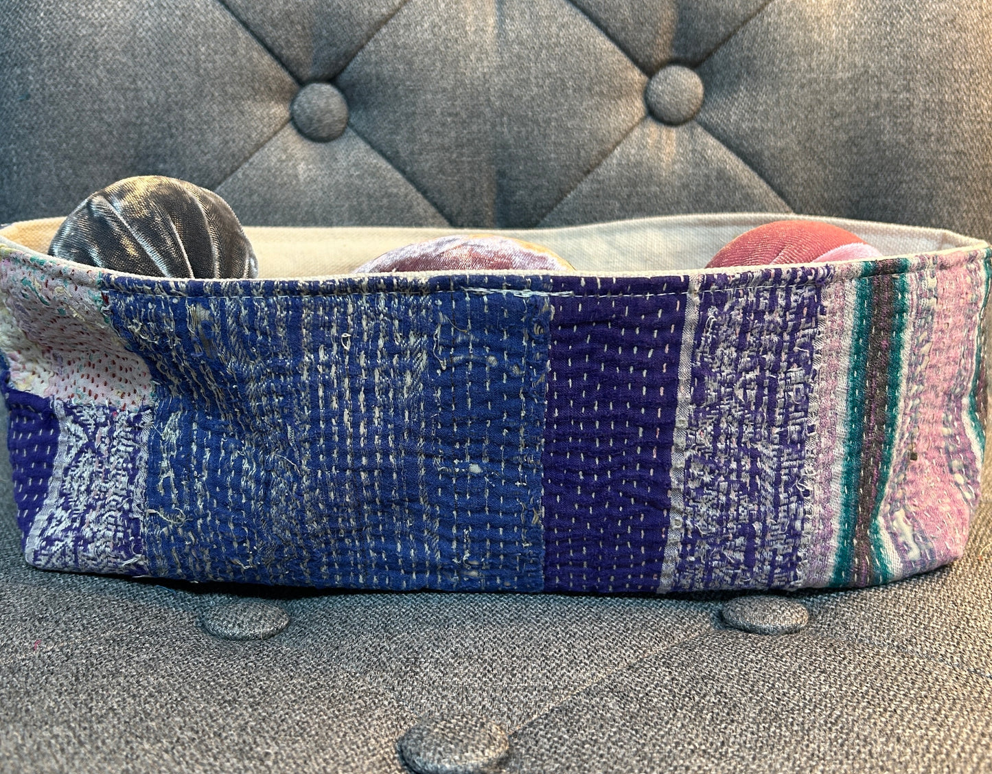 Basket: Vintage Kantha Large