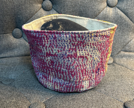 Basket: Vintage Kantha Small